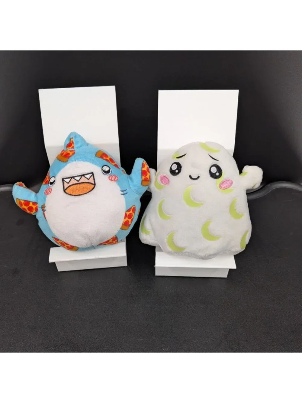 LankyBox Pizza Party Thicc Shark Moonlit Ghosty Plushies Lot Glow Dark Kawaii 4